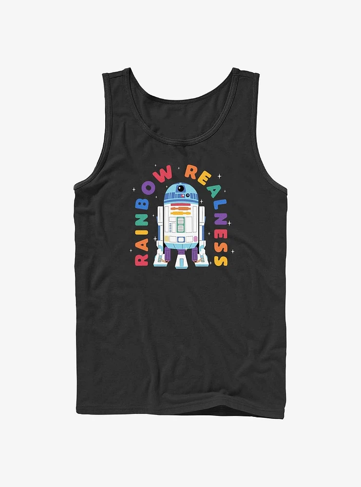 Star Wars R2D2 Rainbow Realness Pride Tank