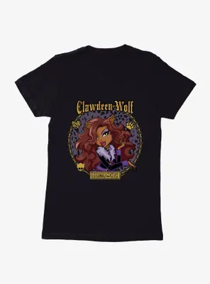 Monster High Clawdeen Wolf Circle Portrait Womens T-Shirt
