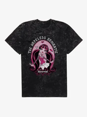 Monster High Draculaura The Hopeless Romantic Portrait Mineral Wash T-Shirt
