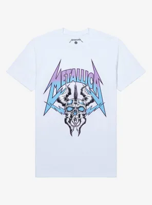 Metallica Pastel Ombre Horned Skull T-Shirt