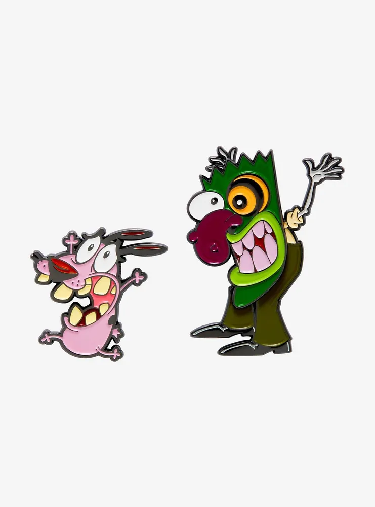 Courage the Cowardly Dog Courage & Eustace Enamel Pin Set - BoxLunch Exclusive