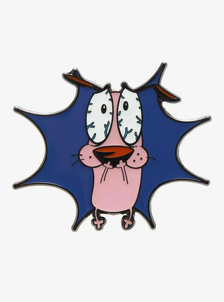 Courage the Cowardly Dog Scared Portrait Enamel Pin - BoxLunch Exclusive