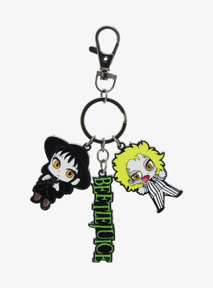 Beetlejuice Characters Multi-Charm Keychain - BoxLunch Exclusive