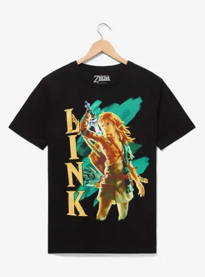 Nintendo the Legend of Zelda: Tears Kingdom Link Portrait T-Shirt