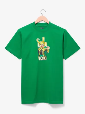Marvel Loki Cartoon Portrait T-Shirt - BoxLunch Exclusive
