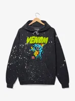 Marvel Venom Portrait Acid Wash Hoodie - BoxLunch Exclusive