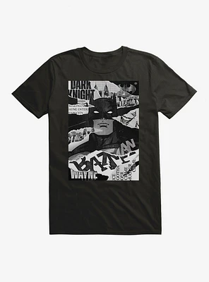 DC Comics Batman WB 100 Scrap Collage T-Shirt