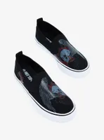 Winged Skull Slip-On Sneakers