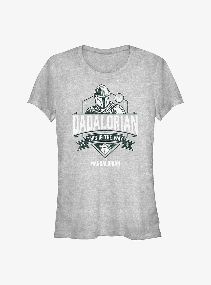 Star Wars The Mandalorian Dadalorian Way Crest Girls T-Shirt