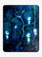 Studio Ghibli Princess Mononoke Kodama Forest Throw Blanket