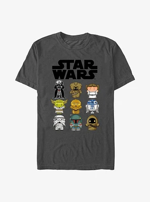 Star Wars Chibi Characters Group T-Shirt