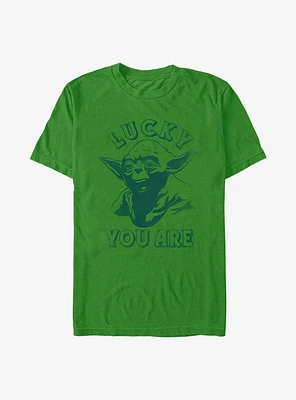 Star Wars Lucky You Are Yoda T-Shirt