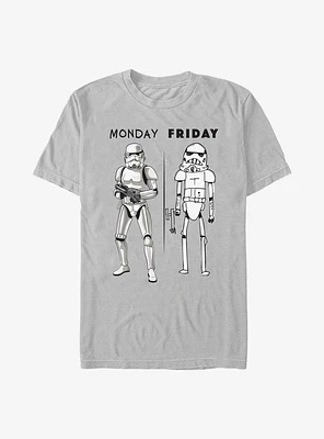 Star Wars Monday vs Friday Storm Trooper T-Shirt