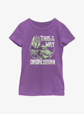 Star Wars The Mandalorian Dadalorian Way Youth Girls T-Shirt