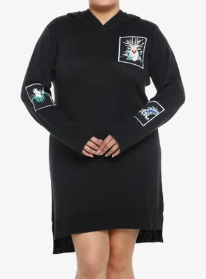 Studio Ghibli Princess Mononoke Patches Hooded Sweater Dress Plus