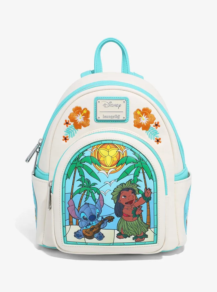 Loungefly Disney Lilo & Stitch Stained Glass Portrait Mini Backpack - BoxLunch Exclusive