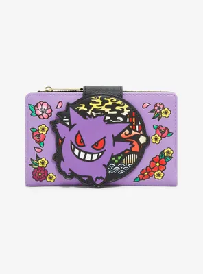 Loungefly Pokémon Gengar Floral Wallet - BoxLunch Exclusive