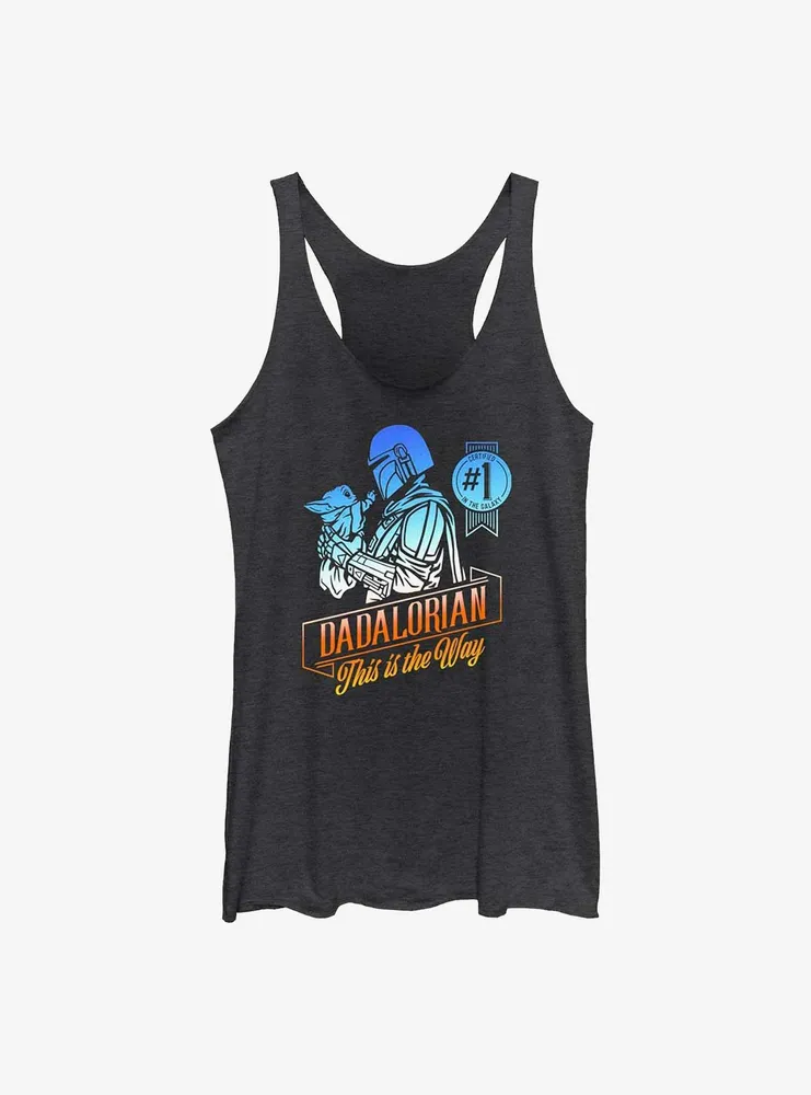 Star Wars The Mandalorian Certified Dadalorian Womens Tank Top