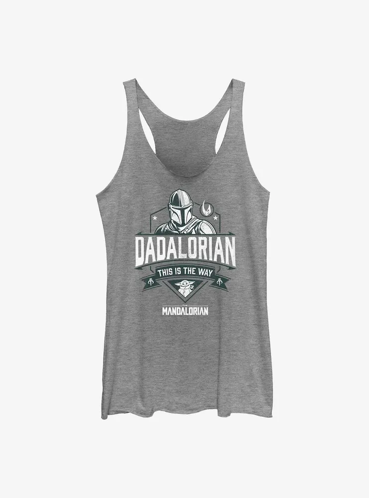 Star Wars The Mandalorian Dadalorian Way Crest Womens Tank Top