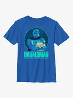 Star Wars The Mandalorian Dadalorian Father and Son Portrait Youth T-Shirt