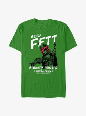 Star Wars Boba Fett Bounty Hunter For Hire T-Shirt