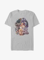 Star Wars Galactic Retro Group Painting T-Shirt