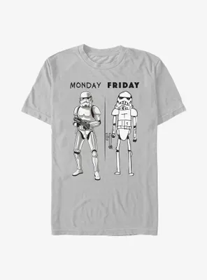 Star Wars Monday vs Friday Storm Trooper T-Shirt