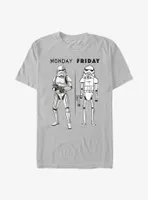 Star Wars Monday vs Friday Storm Trooper T-Shirt