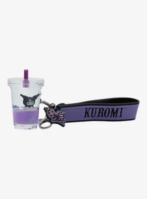 Kuromi Boba Liquid Wrist Key Chain