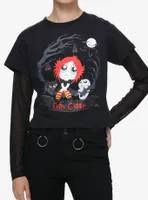 Ruby Gloom Mesh Twofer Girls Long-Sleeve T-Shirt