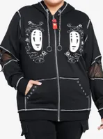 Studio Ghibli Spirited Away No-Face Hardware Girls Oversized Hoodie Plus