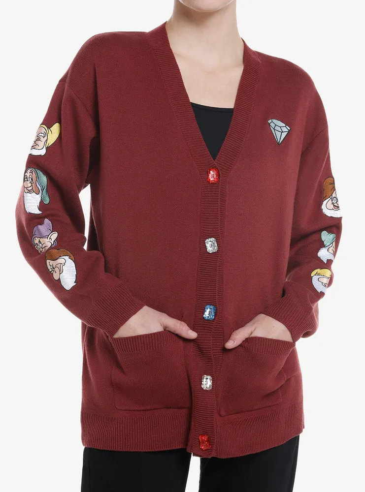 Disney Snow White And The Seven Dwarfs Gems Embroidered Girls Cardigan