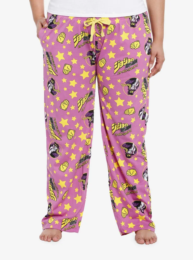 Hot Topic JoJo's Bizarre Adventure Jotaro Girls Pajama Pants Plus