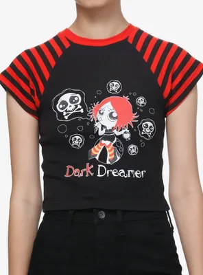 Ruby Gloom Dark Dreamer Stripe Crop Girls Baby T-Shirt