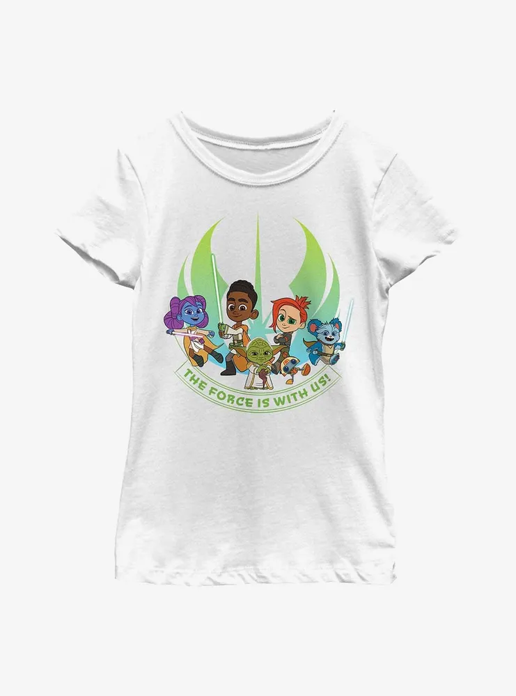 Star Wars: Young Jedi Adventures The Force Is With Us Youth Girls T-Shirt