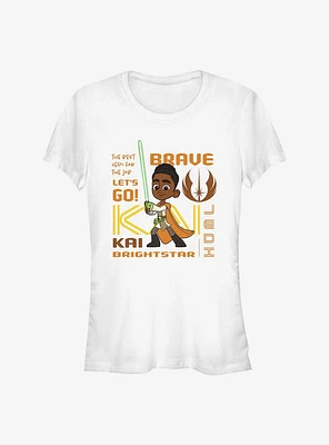 Star Wars: Young Jedi Adventures Kai Brightstar Badge Girls T-Shirt