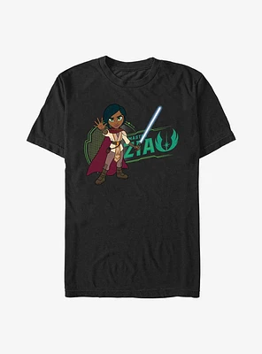 Star Wars: Young Jedi Adventures Master Zia Badge T-Shirt