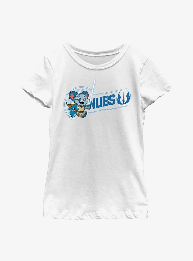 Star Wars: Young Jedi Adventures Nubs Badge Youth Girls T-Shirt