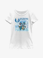 Star Wars: Young Jedi Adventures Nubs Phrases Badge Youth Girls T-Shirt