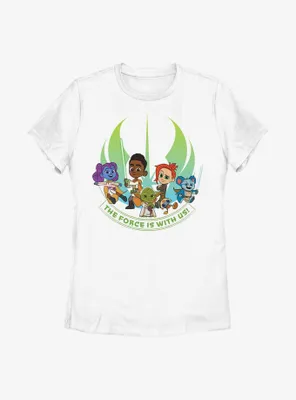 Star Wars: Young Jedi Adventures The Force Is With Us Womens T-Shirt