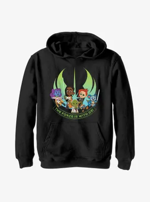 Star Wars: Young Jedi Adventures The Force Is With Us Youth Hoodie