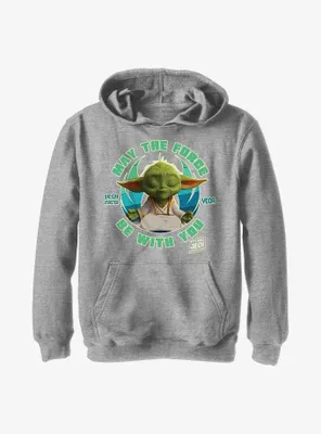 Star Wars: Young Jedi Adventures Master Yoda May The Force Be With You Youth Hoodie