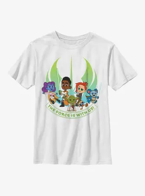 Star Wars: Young Jedi Adventures The Force Is With Us Youth T-Shirt