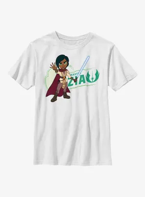 Star Wars: Young Jedi Adventures Master Zia Badge Youth T-Shirt
