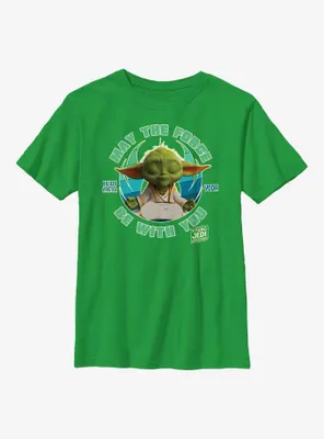 Star Wars: Young Jedi Adventures Master Yoda May The Force Be With You Youth T-Shirt