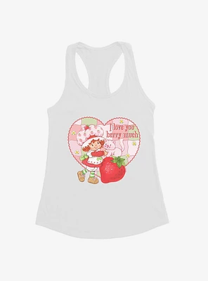Strawberry Shortcake & Custard I Love You Berry Much Girls Tank Top
