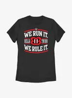 WWE The Bella Twins We Run It Rule Logo Womens T-Shirt