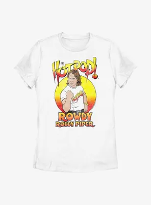 WWE Hot Rod! Rowdy Roddy Piper Retro Womens T-Shirt