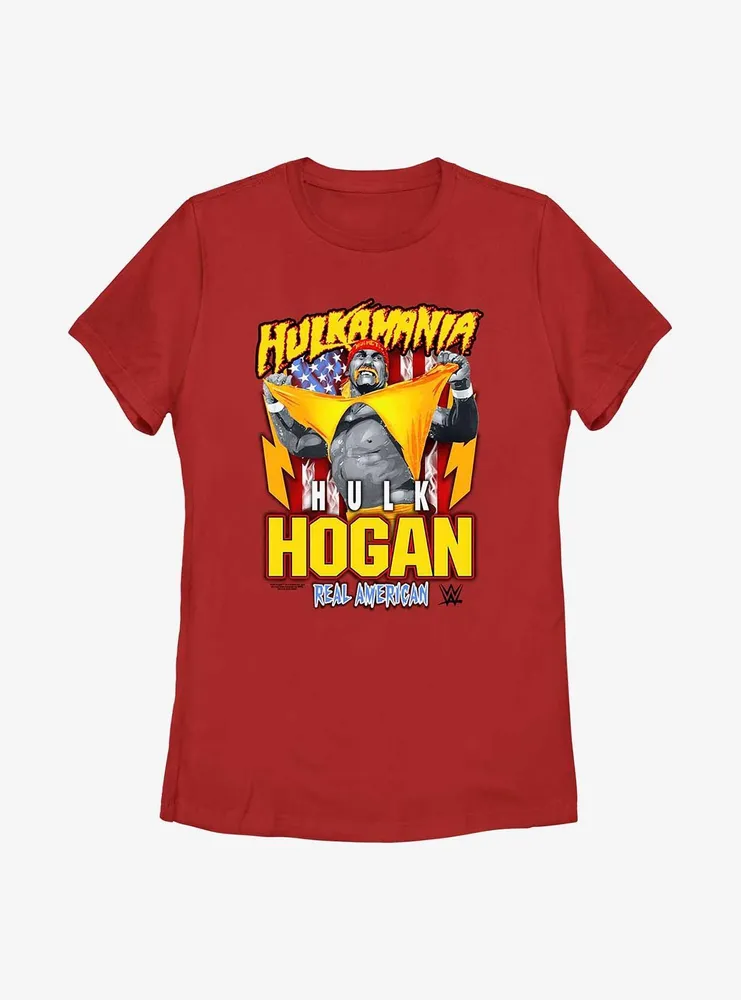 WWE Hulk Hogan Hulkamania Real American Womens T-Shirt