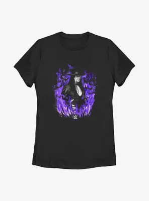 WWE The Undertaker Purple Flames Womens T-Shirt